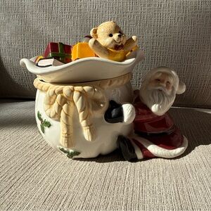 Santa Claus Ceramic Decorative Jar